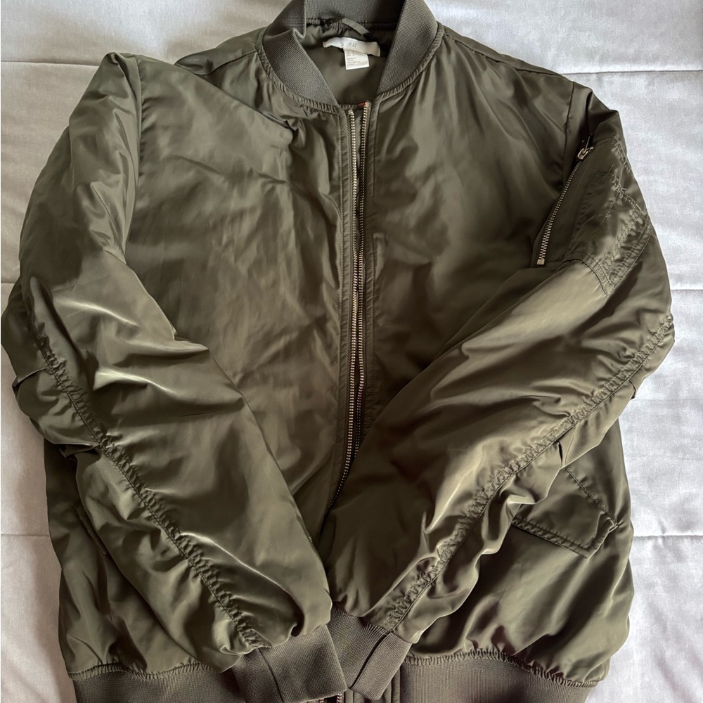 H&M Olive Women's Bomber Jacket